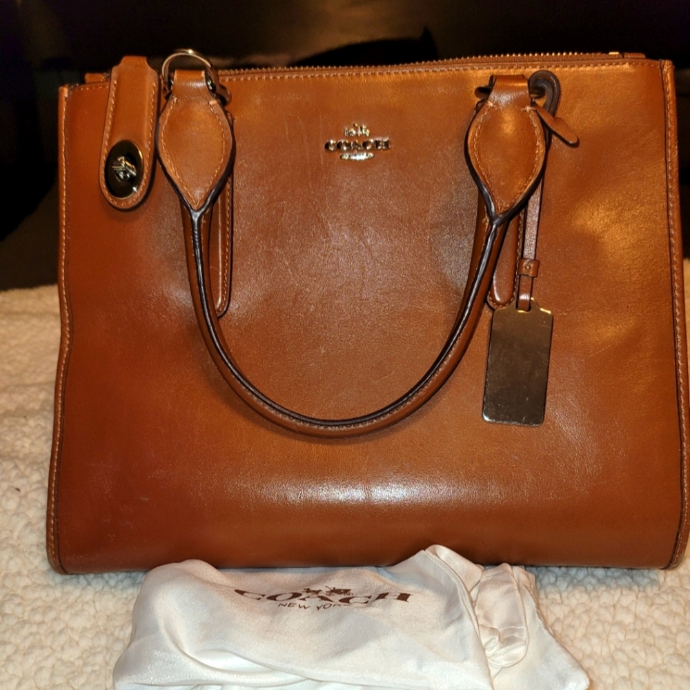 COACH structured tote